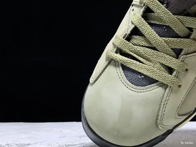 Rep TBK Scott Travis Olive 6 Jordan x Air CN1084-200 Medium 0407